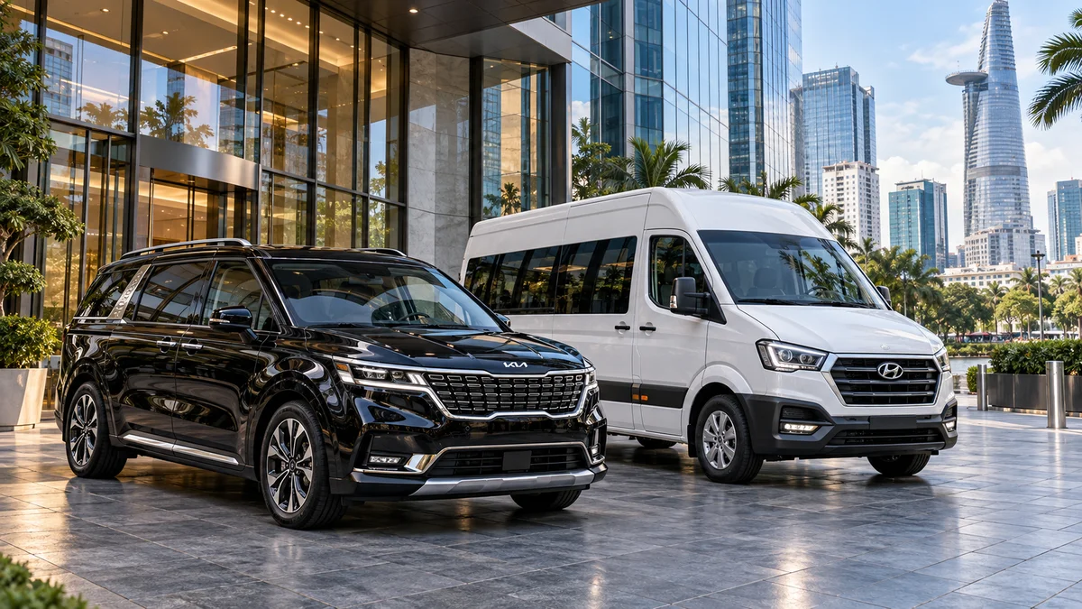 Ford Transit bao nhiêu chỗ thực tế? Phiên bản nào tốt nhất 2026? - AZCAR thuê xe du lịch 7 chỗ 16 chỗ