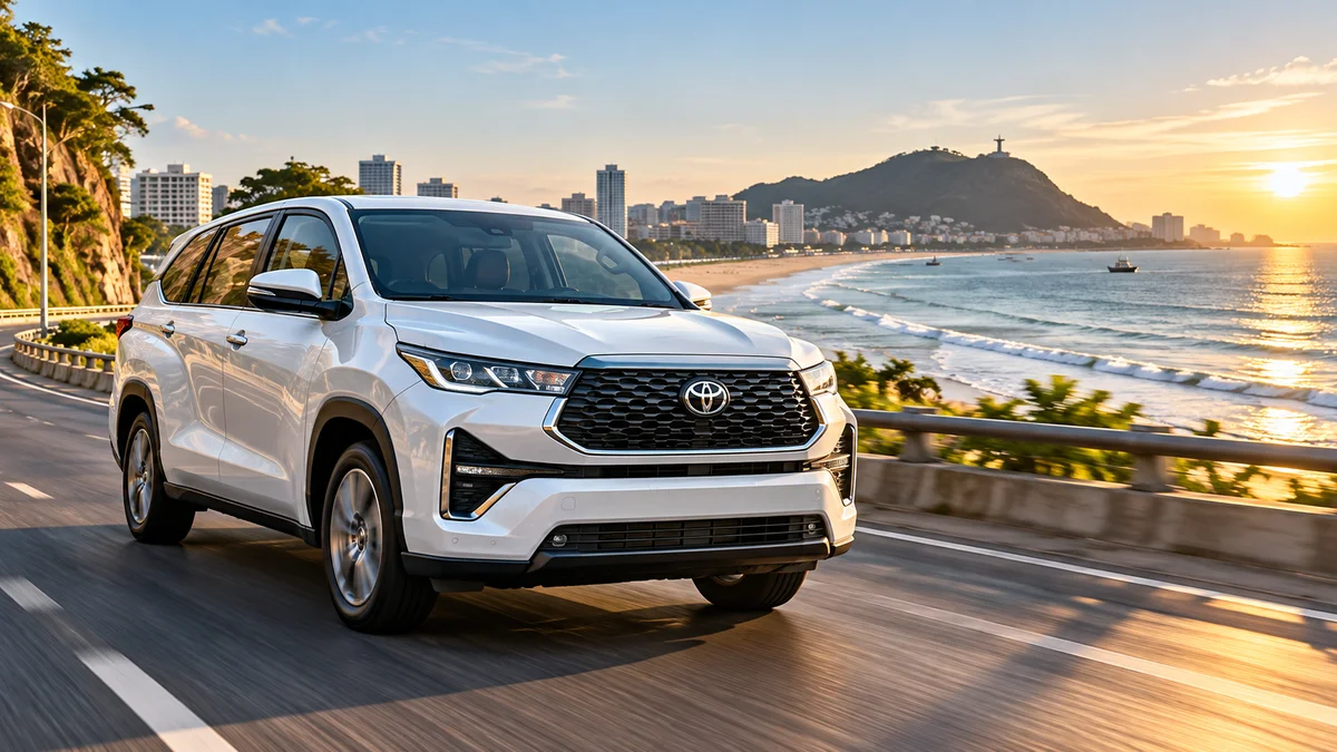 Xe 7 chỗ Innova Cross đón khách đi biển Vũng Tàu trong ngày