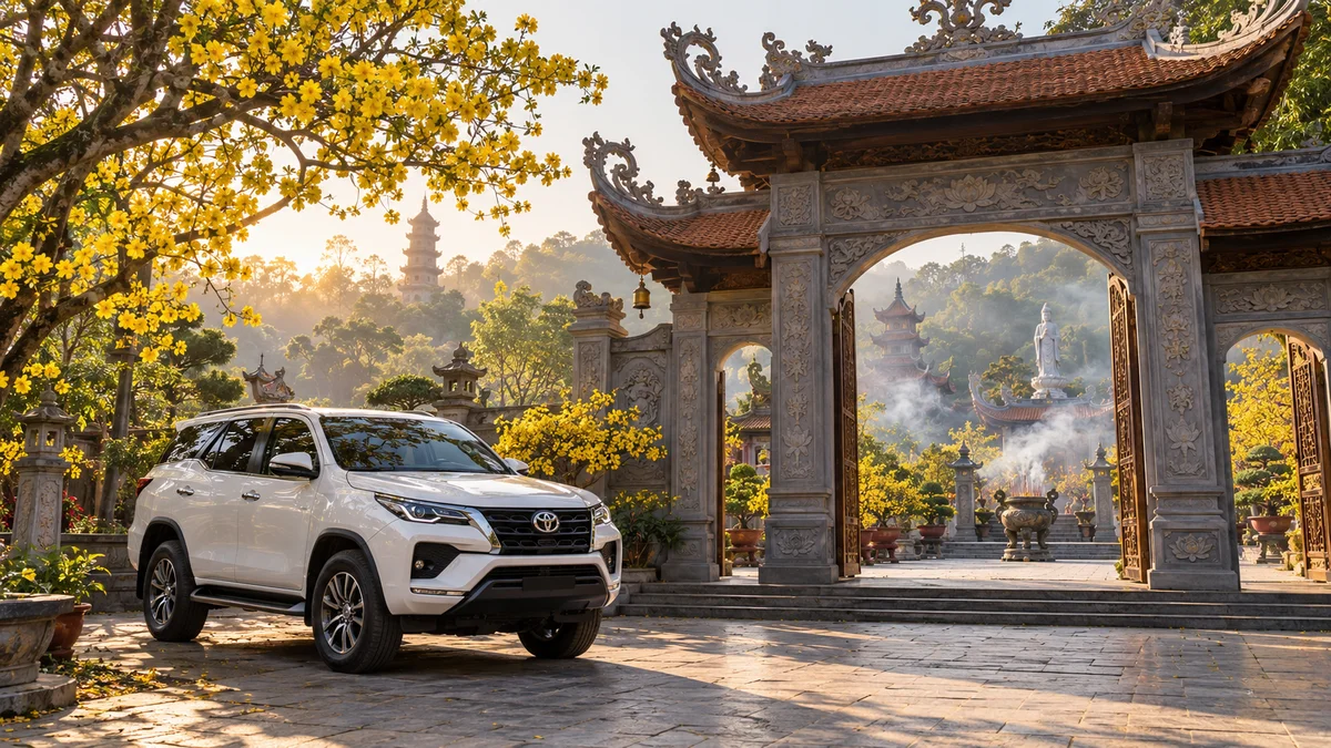 Thuê xe 7 chỗ lễ chùa đầu năm 2026: Top 10 chùa linh thiêng gần TPHCM - AZCAR thuê xe du lịch 7 chỗ 16 chỗ