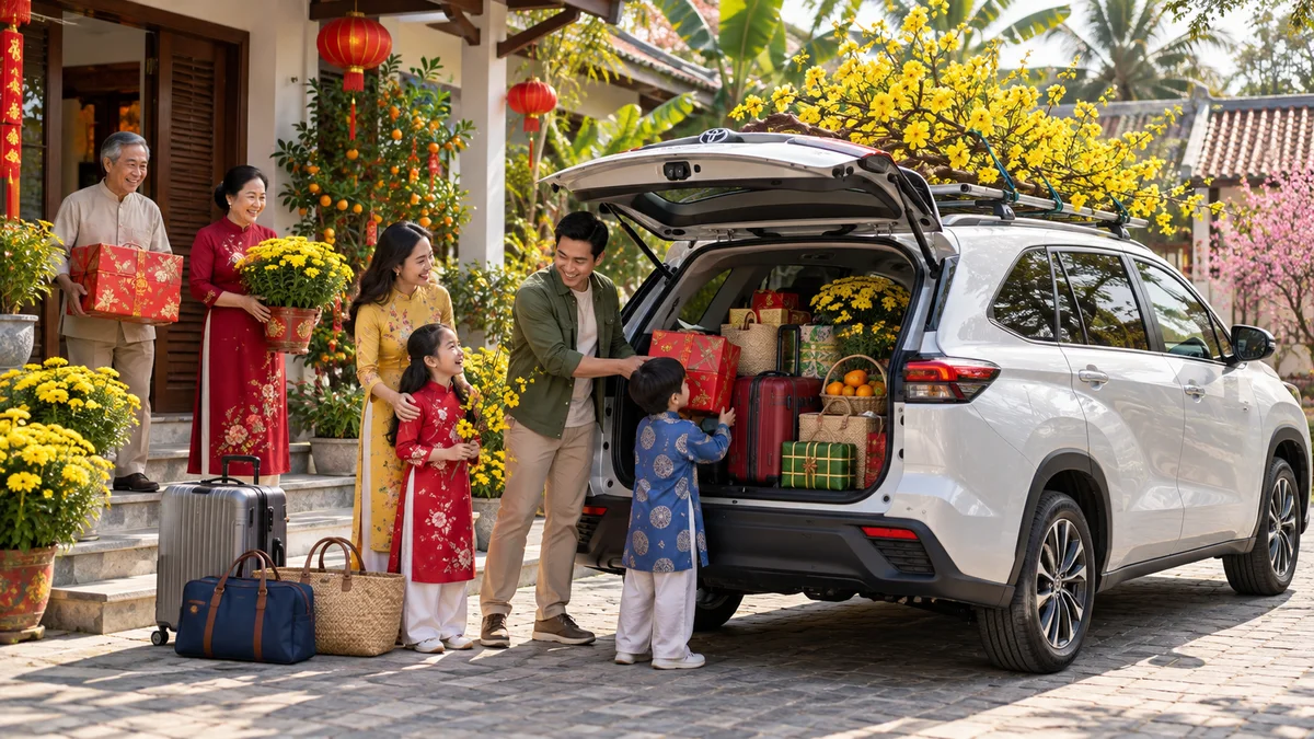 Kinh nghiệm thuê xe về quê ăn Tết 2026: Đặt sớm, giá tốt, tránh "cháy xe"