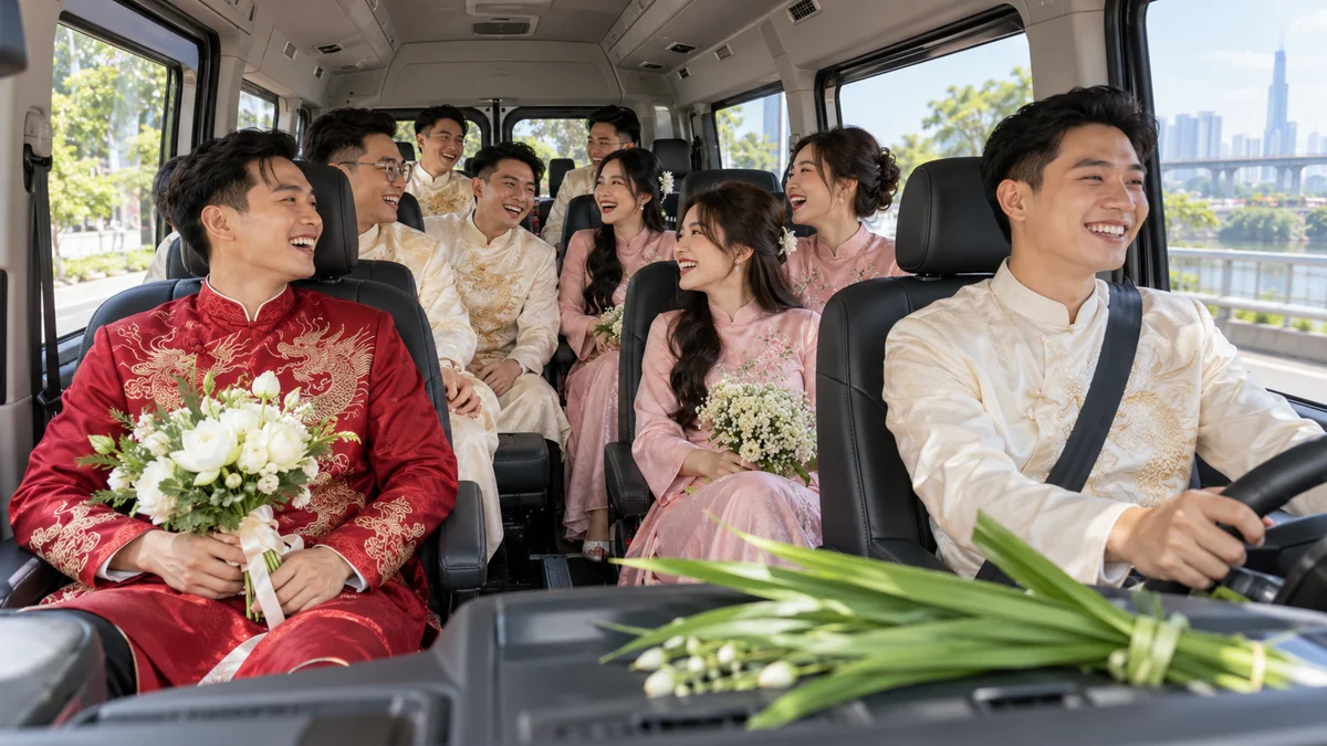 Cách chống say xe hiệu quả cho dàn bê tráp và cô dâu khi rước dâu xa - AZCAR thuê xe du lịch 7 chỗ 16 chỗ