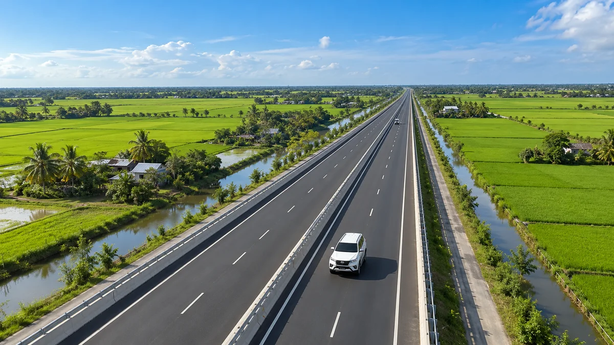 Cao Tốc Lộ Tẻ - Rạch Sỏi: Cung đường mới đi miền Tây cực nhanh né Quốc Lộ 1A - AZCAR thuê xe du lịch 7 chỗ 16 chỗ